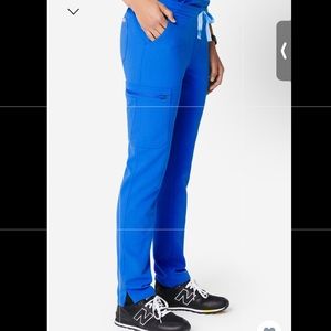 FIGS Yola royal blue skinny scrub pants. SMALL TALL.